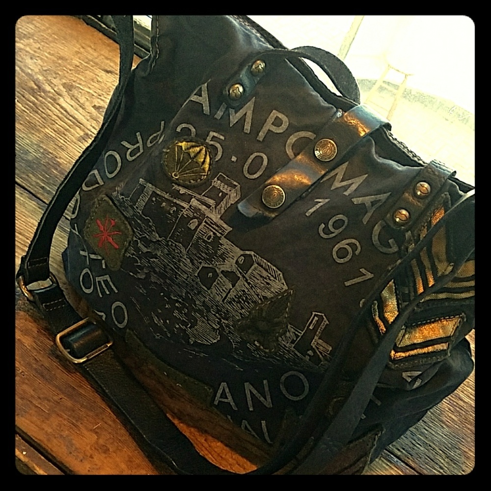 Campomaggi Leather-Trimmed Canvas Tote Bag